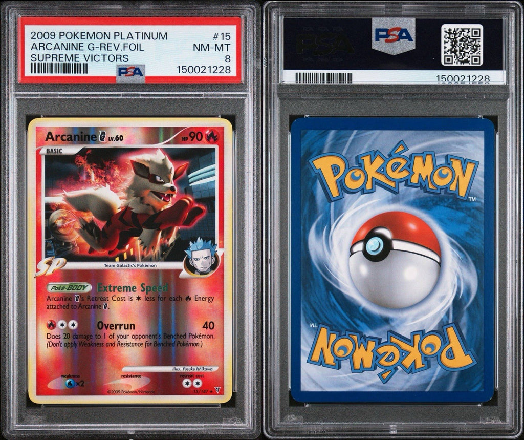 PSA 8 - Arcanine G 15/147 Supreme Victors Reverse Holo