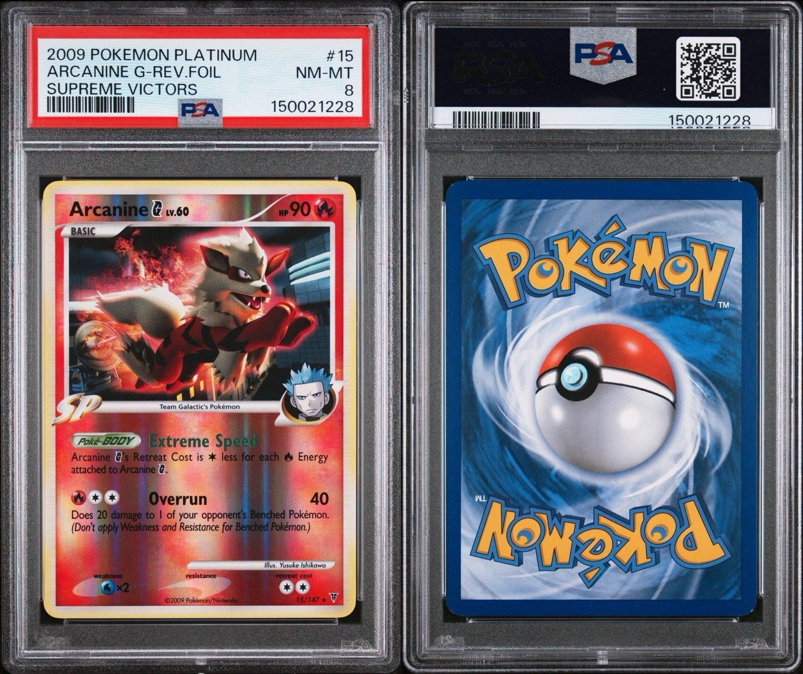 PSA 8 - Arcanine G 15/147 Supreme Victors Reverse Holo